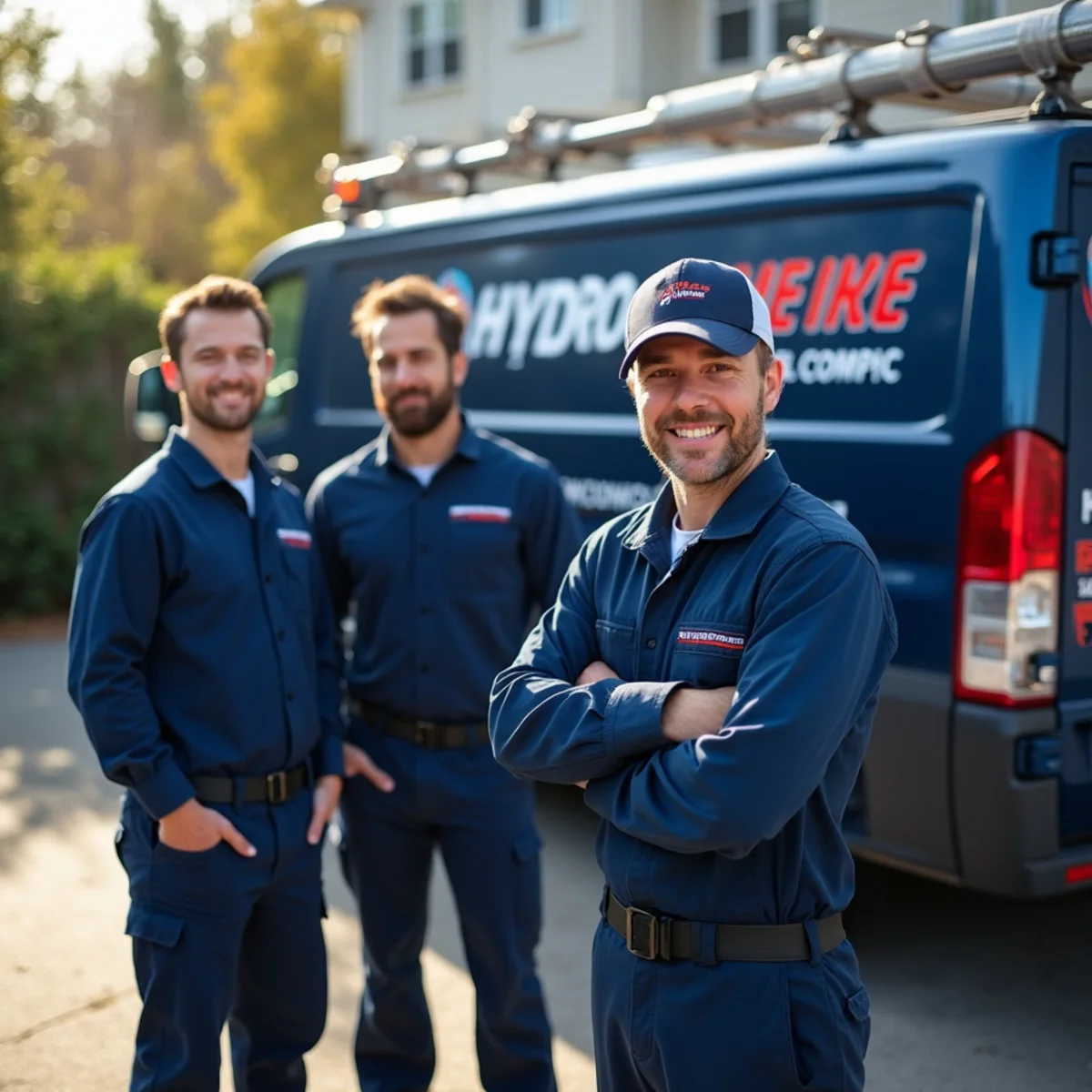 Hydrosphere Corp service van and team in Huntington, NY