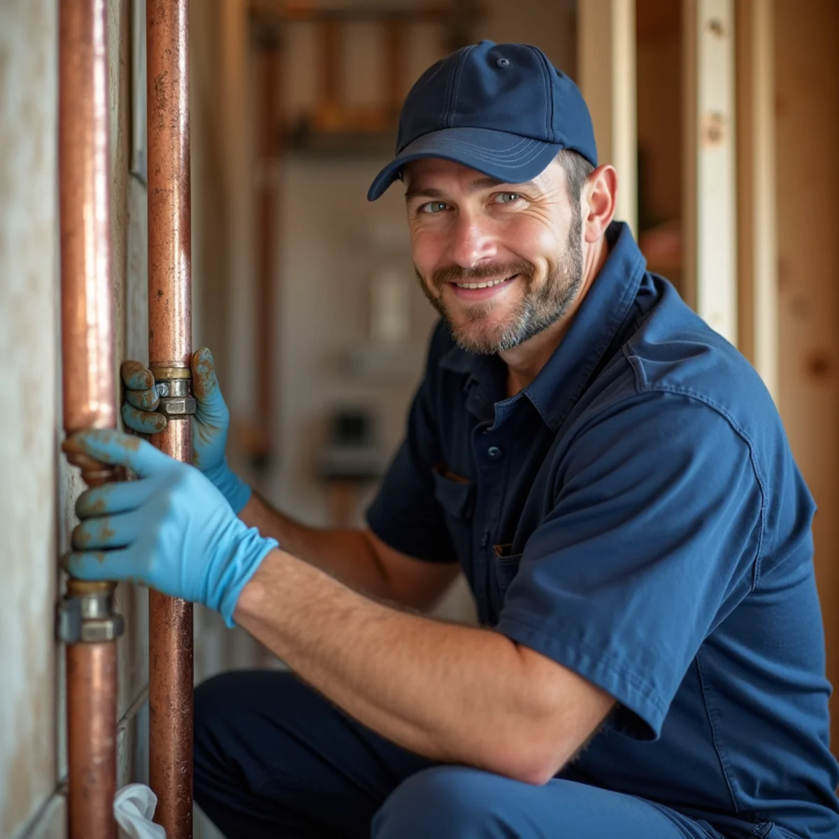 New copper repiping and water main line installation in a Long Island home